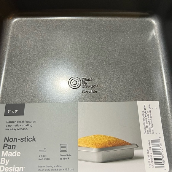 2. NWT 2 PC Set Non- Stick Baking 8x8 Pan - Picture 3 of 3
